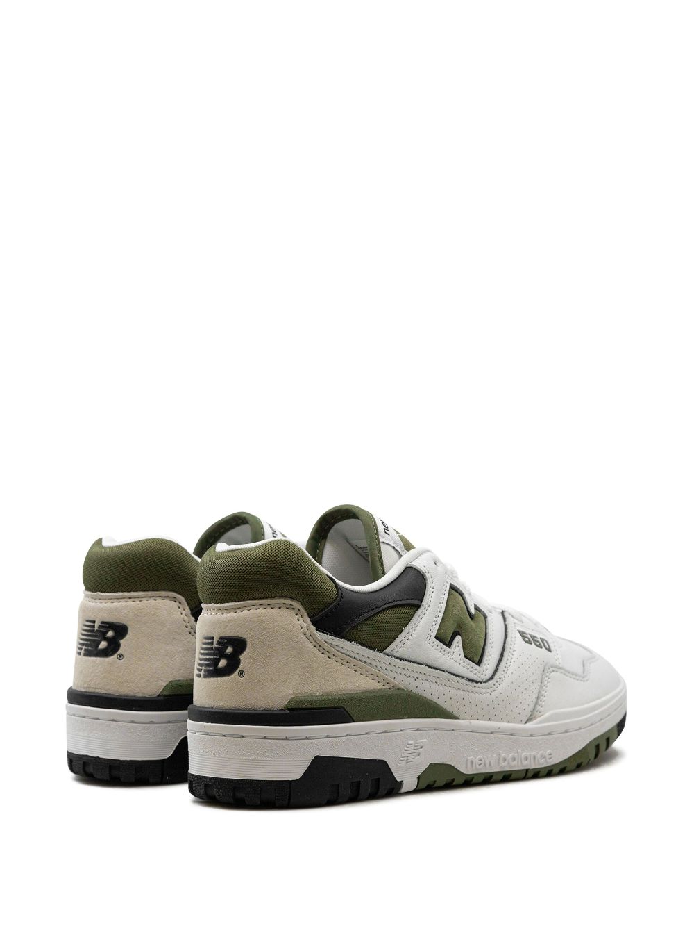 TB New Balance 550 "White Dark Olive" sneakers 