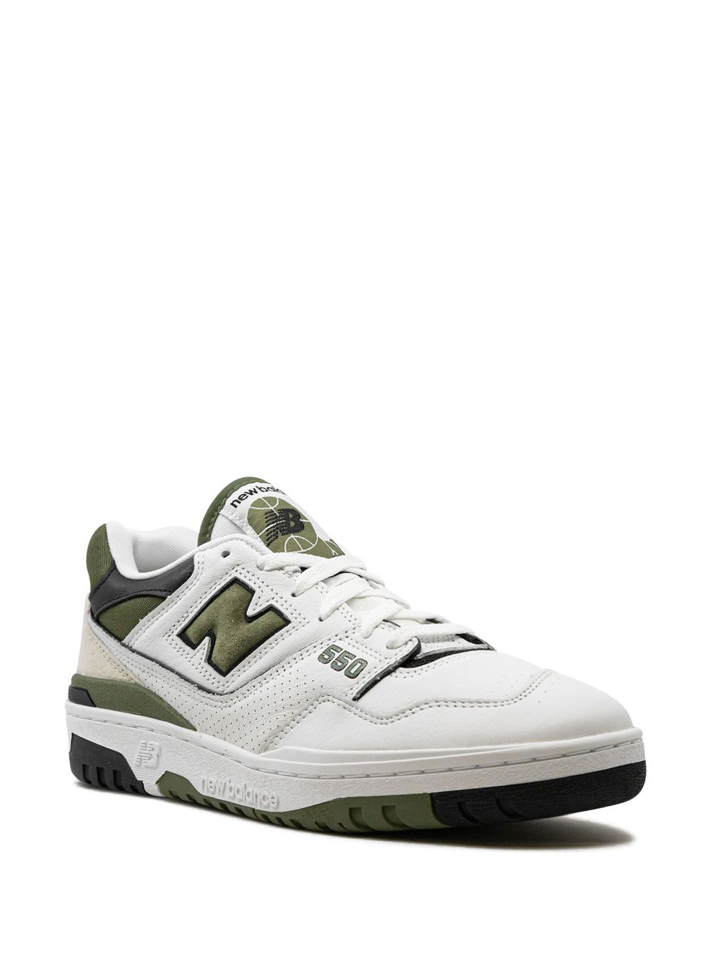 TB New Balance 550 "White Dark Olive" sneakers 