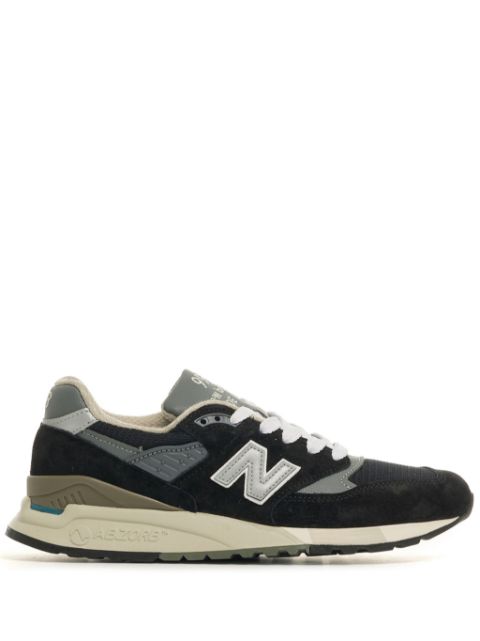 KICKWHO New Balance U998BL logo-appliqué sneakers  