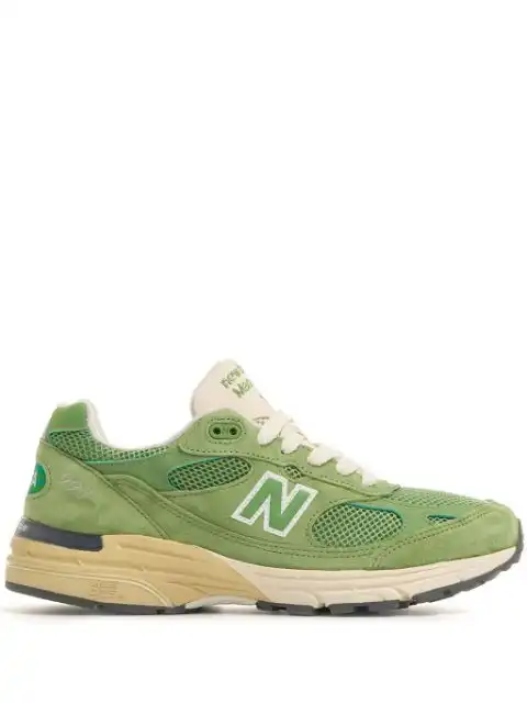 LY New Balance logo patch panelled sneakers 