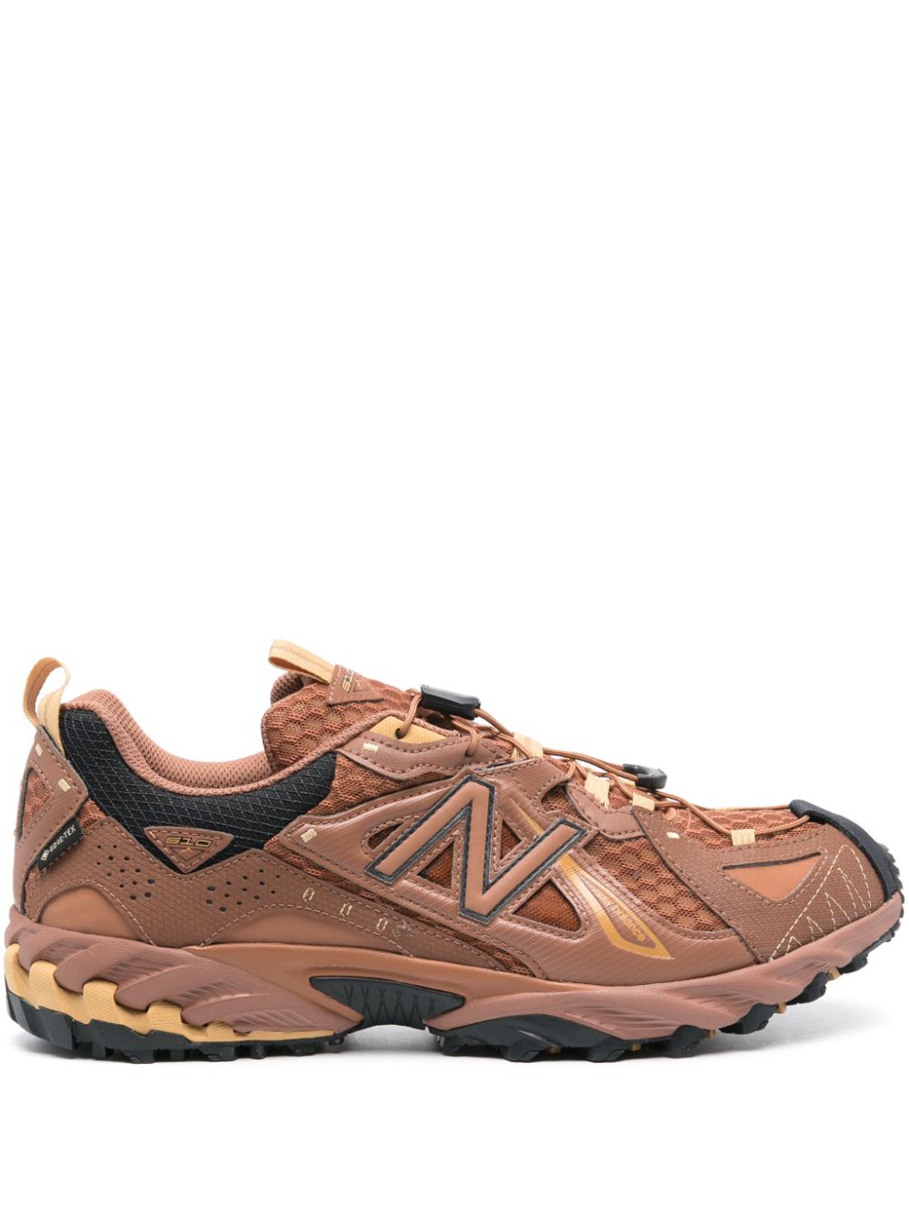 TB New Balance logo-appliqué leather sneakers 