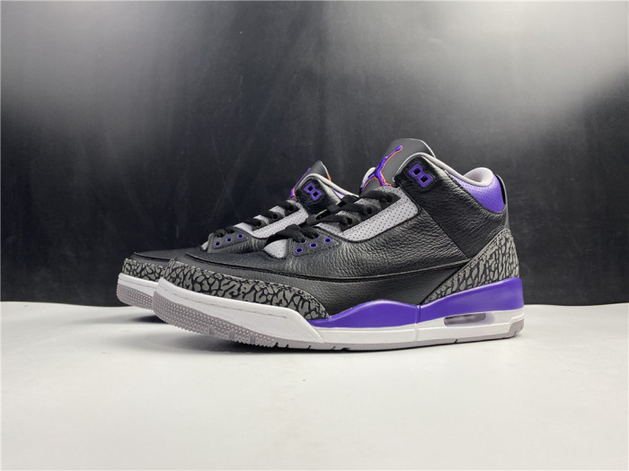 TB Air Jordan 3 Retro Black Court Purple CT8532 050