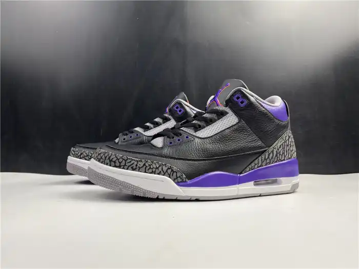 Cheap reps HYPE Air Jordan 3 Retro Black Court Purple CT8532 050