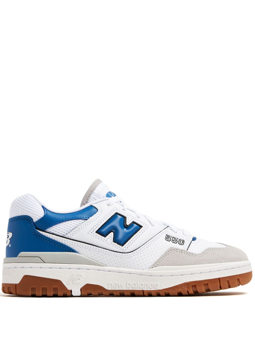 TB New Balance 550 colour-block leather sneakers 