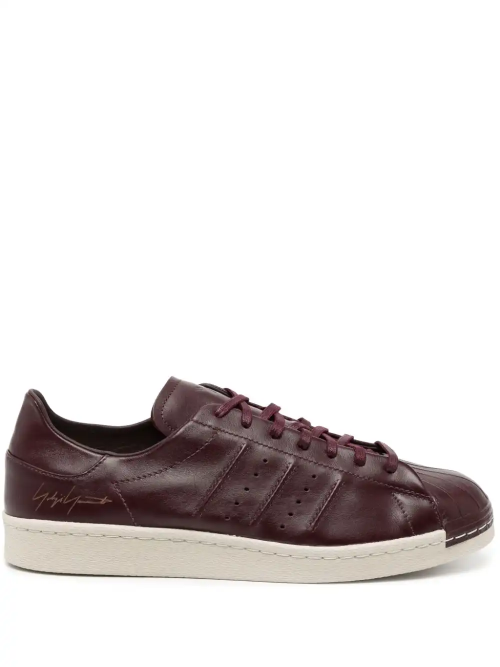 Bmlin adidas Y-3 Superstar lace-up leather sneakers 