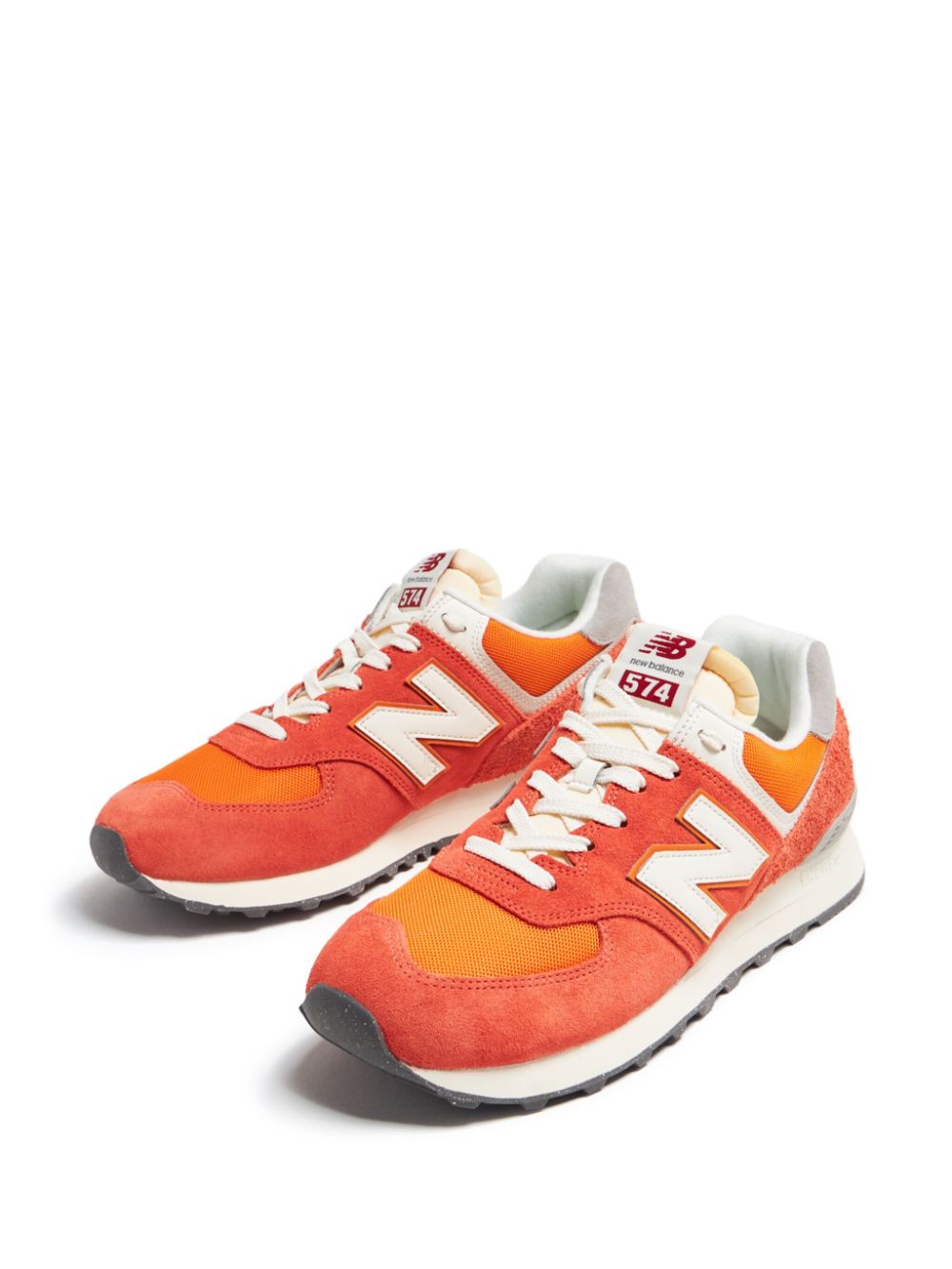 KICKWHO New Balance 574 colour-block suede sneakers 