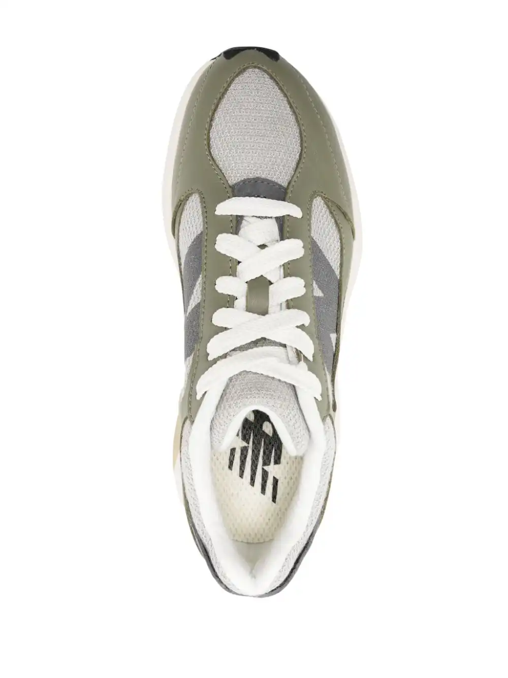 Rep Husky New Balance logo-print leather sneakers 