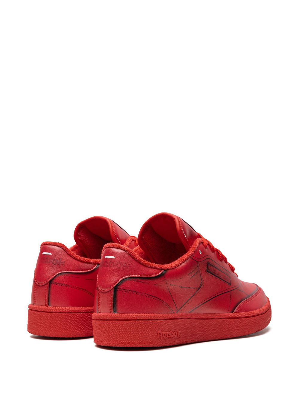 TB Reebok x Maison Margiela Club C "Vector Red" sneakers 