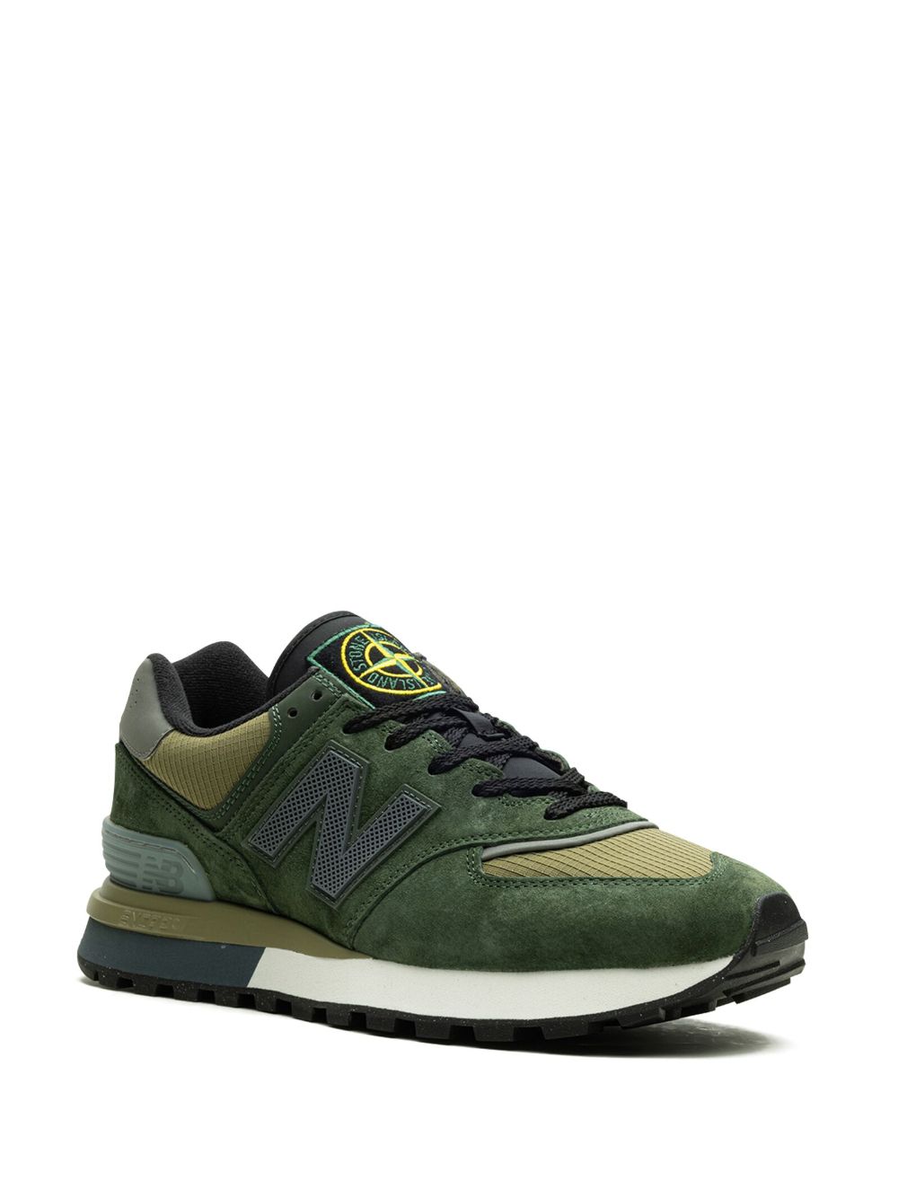 KICKWHO New Balance x Stone Island 574 Legacy "Dark Green" sneakers 