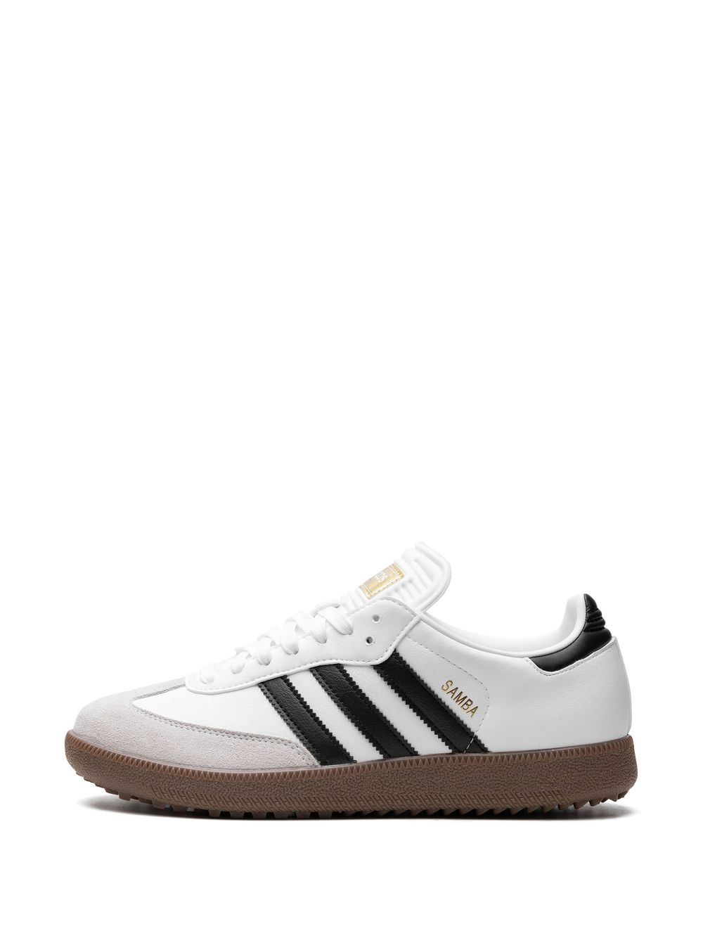 KICKWHO adidas Samba Golf "Cloud White Core Black Gum" golf shoes  