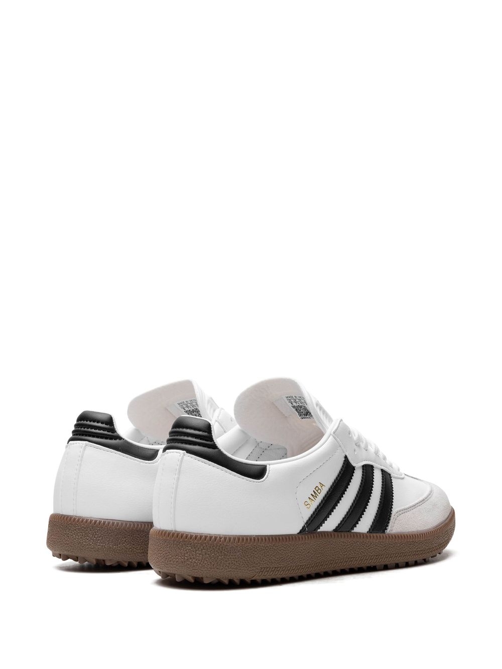 KICKWHO adidas Samba Golf "Cloud White Core Black Gum" golf shoes  