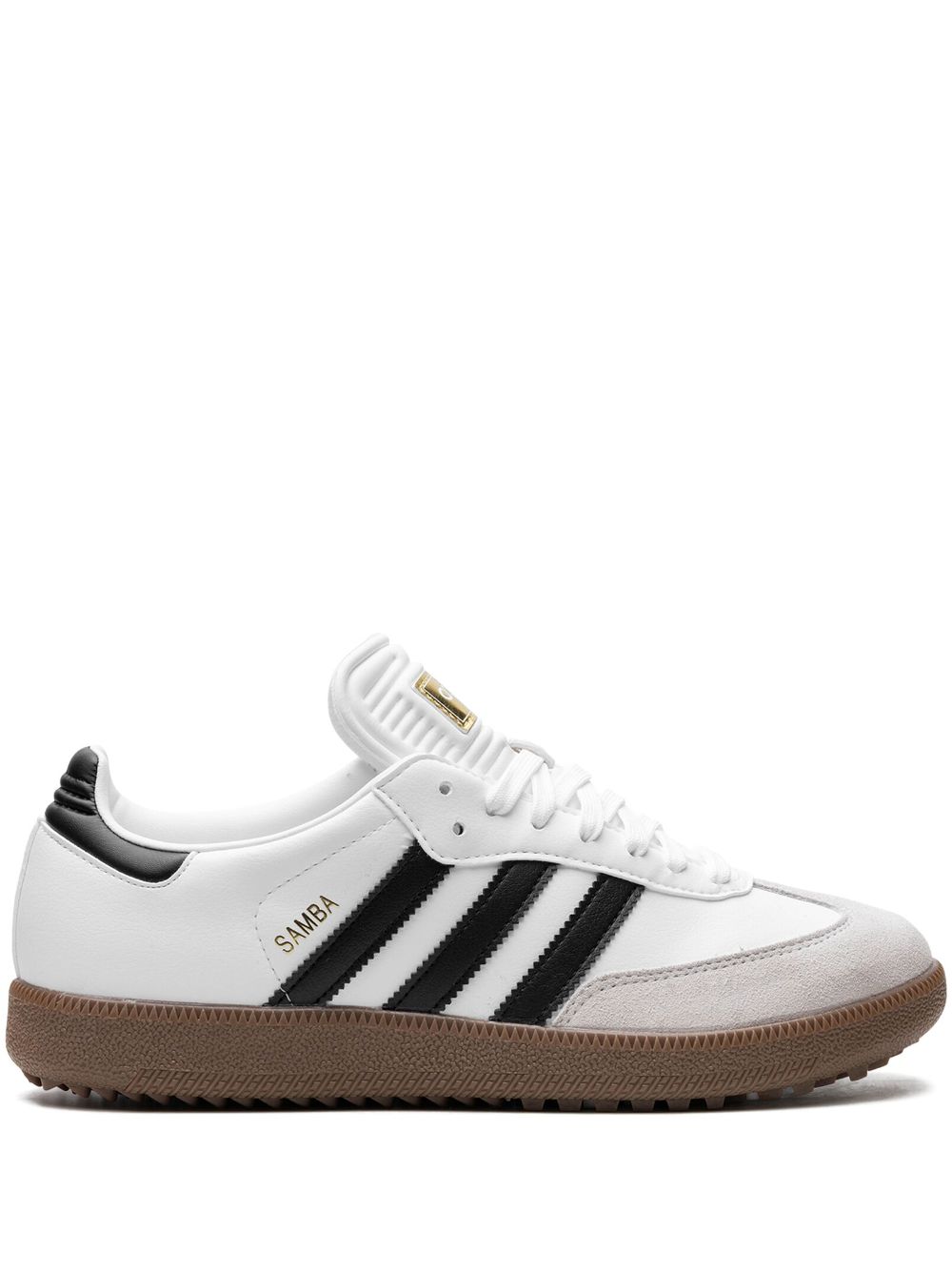 KICKWHO adidas Samba Golf "Cloud White Core Black Gum" golf shoes  