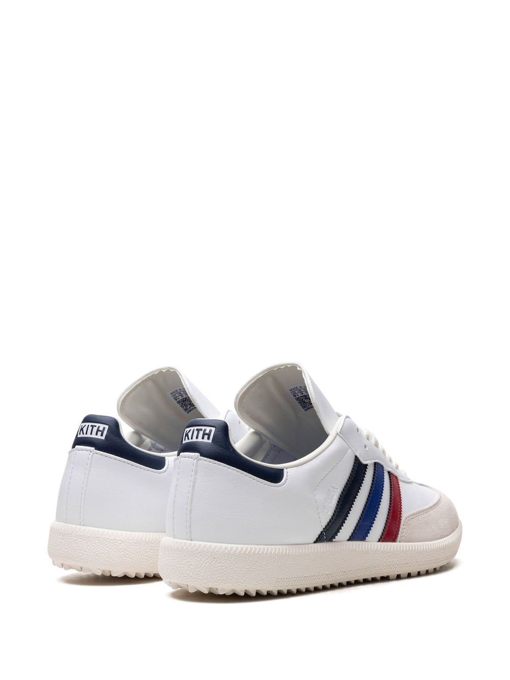 TB adidas x Kith Samba "Red Blue Navy" golf shoes  