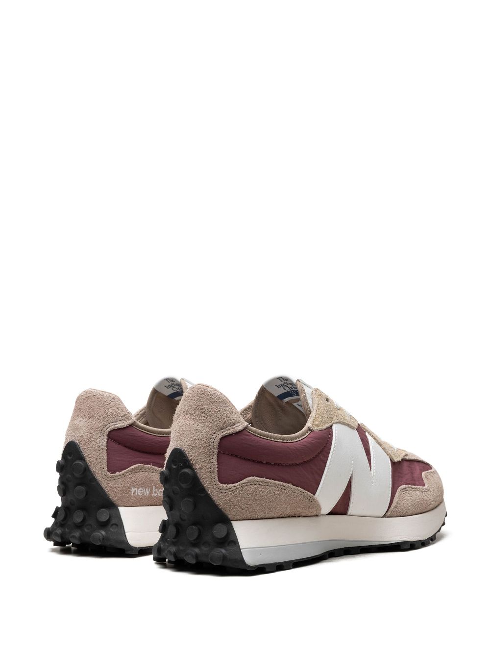 KICKWHO New Balance 327 "Driftwood Washed Burgundy" sneakers 