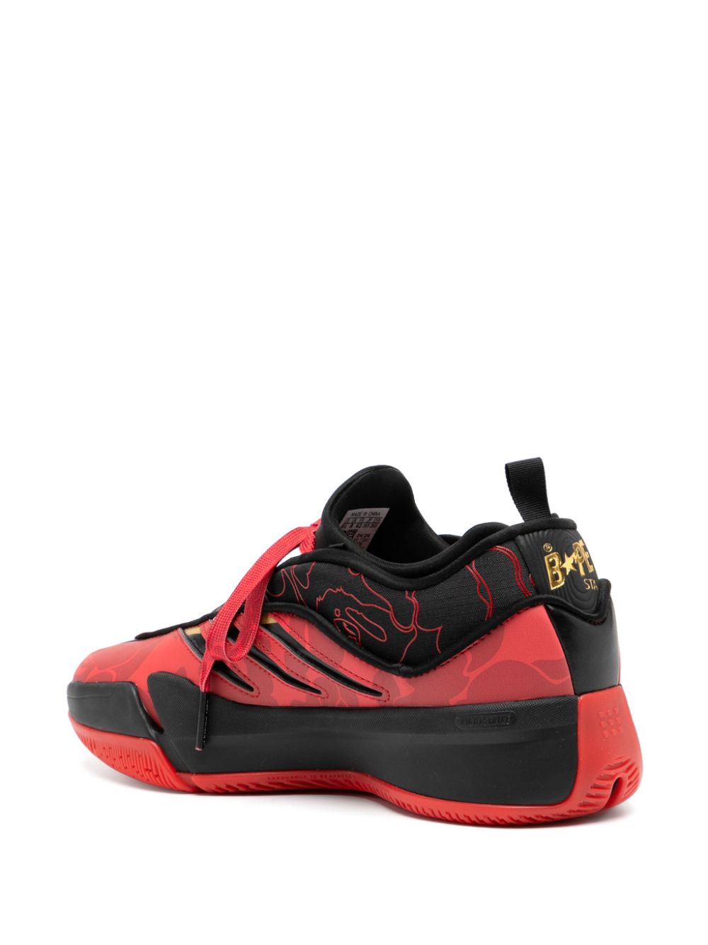 TB adidas Dame 9 "BAPE - Black Scarlet" 