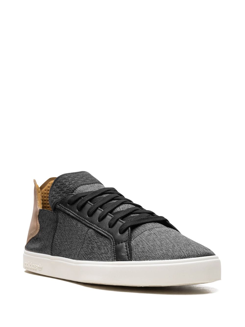 TB adidas x Pharrell Williams Vulc Lace-Up "Core Black Granite Chalk White" sneakers 