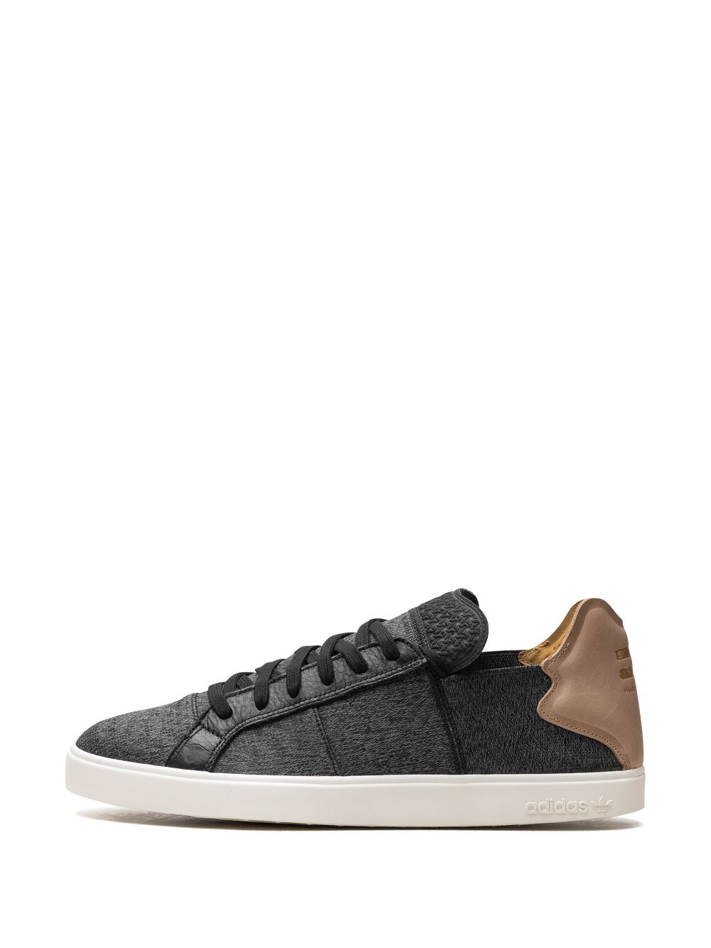 TB adidas x Pharrell Williams Vulc Lace-Up "Core Black Granite Chalk White" sneakers 