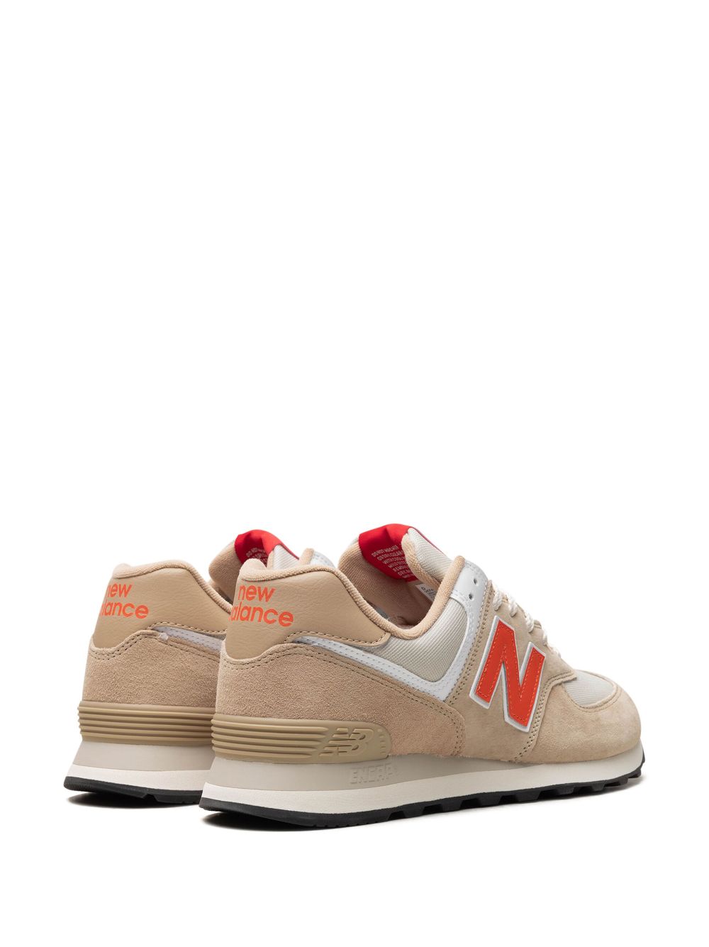 KICKWHO New Balance 574 "Bone Orange" sneakers 