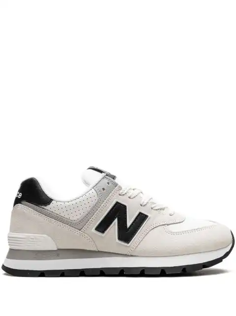 New Balance 574 Rugged "White Black"  