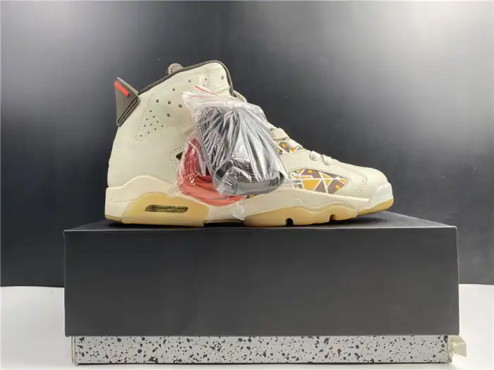 Reps TBK AIR Jordan 6 Retro Quai54 Sail Brown (2020) CZ4152-100