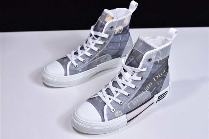 TB DR B23 Oblique High Top Sneakers