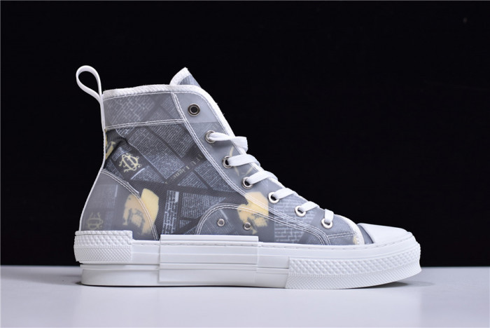 TB DR B23 Oblique High Top Sneakers