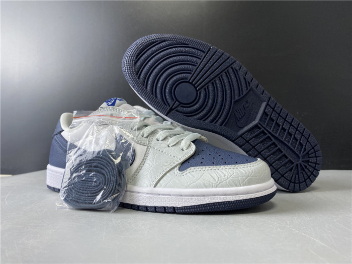 TB Air Jordan 1 Grey Navy Blue CW8576-200