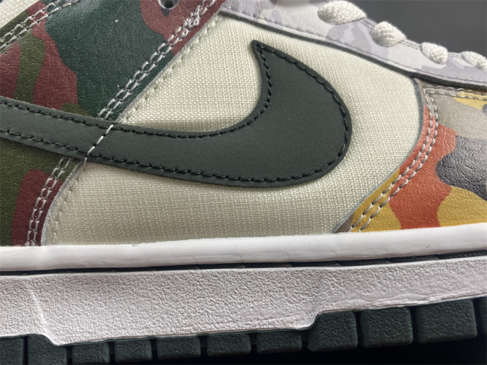 KICKWHO Nike Dunk Low SE Sail Multi-Camo DH0957-100