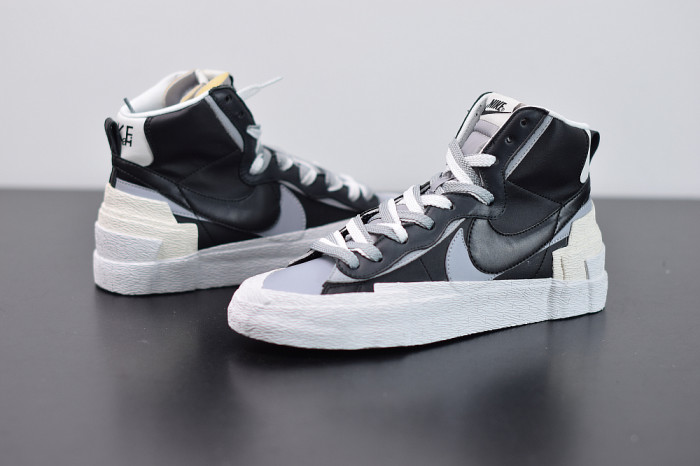 TB SACAI X NIKE BLAZER MID BLACK GREY BV0072-002