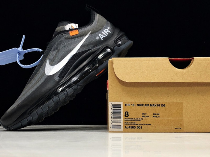 KICKWHO AIR MAX 97 OFF-WHITE BLACK AJ4585-001