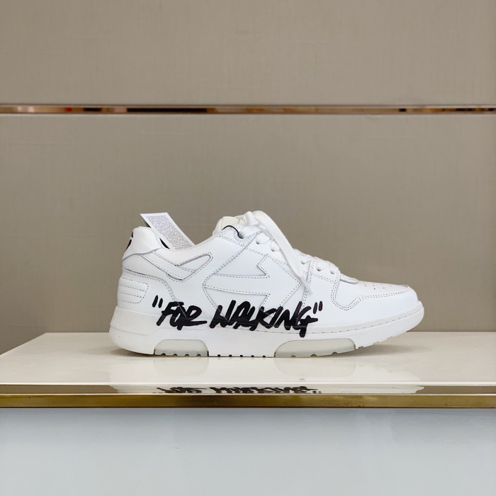 TB OFF WHITETM C O VIRGIL ABLOH OUT OF OFFICE LOW-TOP LEATHER SNEAKERS "OOO"