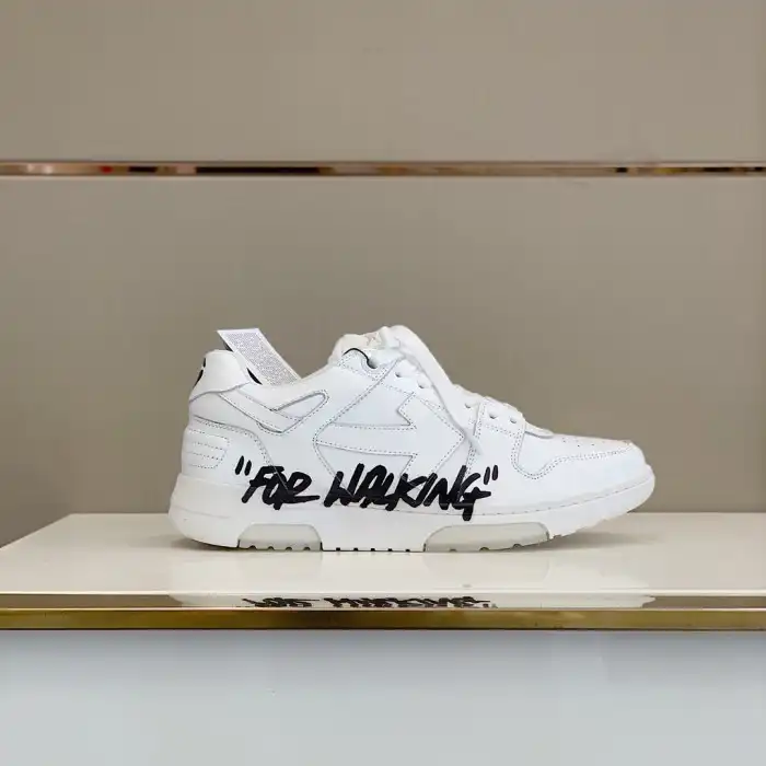 Bmlin OFF WHITETM C O VIRGIL ABLOH OUT OF OFFICE LOW-TOP LEATHER SNEAKERS 