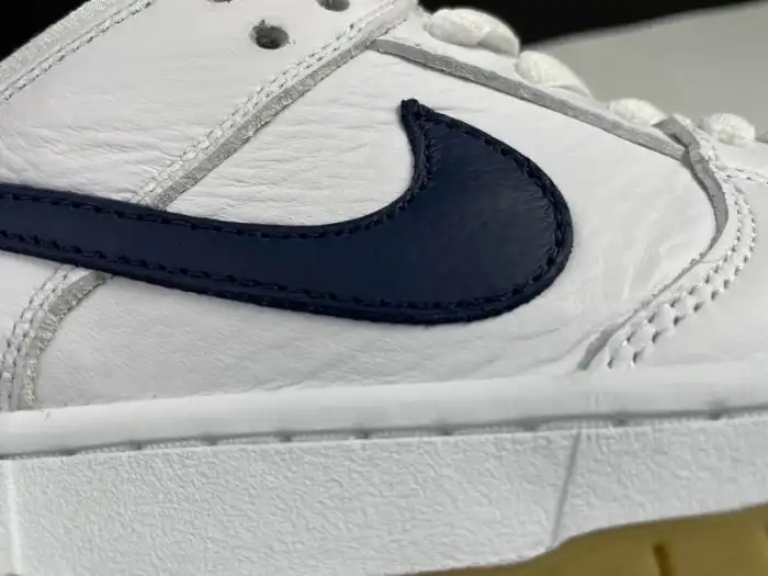 Cheap Husky Nike SB Dunk Low Orange Label White Navy CZ2249-100