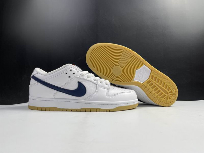 TB Nike SB Dunk Low Orange Label White Navy CZ2249-100