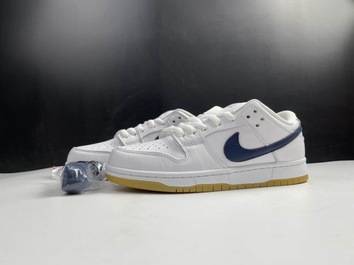 TB Nike SB Dunk Low Orange Label White Navy CZ2249-100