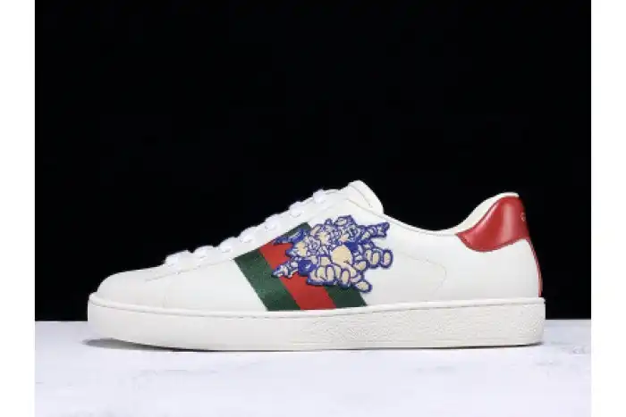 LY GUCC ACE EMBROIDERED LOW-TOP SNEAKER