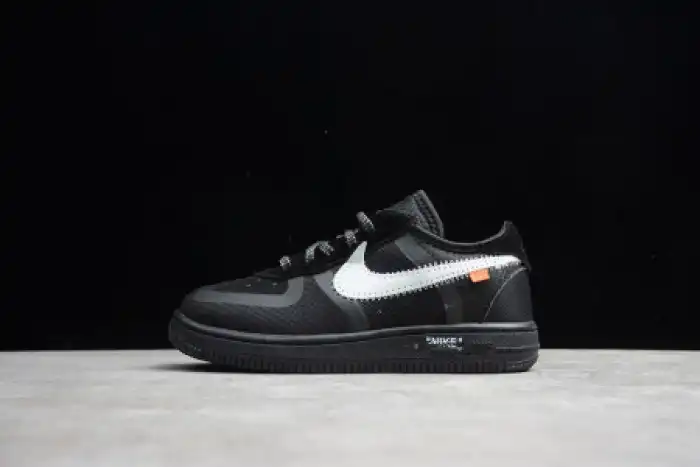 LY AIR FORCE 1 LOW OFF-WHITE BLACK (TD) BV0853-001