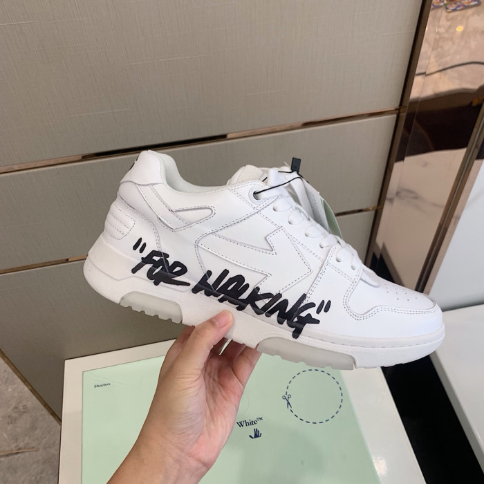 TB OFF WHITETM C O VIRGIL ABLOH OUT OF OFFICE LOW-TOP LEATHER SNEAKERS "OOO"