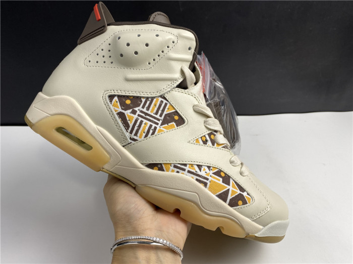 TB AIR Jordan 6 Retro Quai54 Sail Brown (2020) CZ4152-100