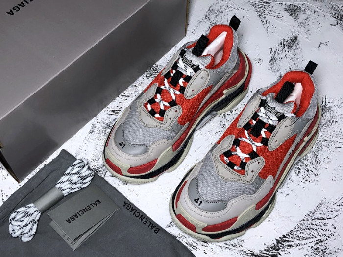 TB BLCG Triple S Red Grey White 536737 W09OH 6495