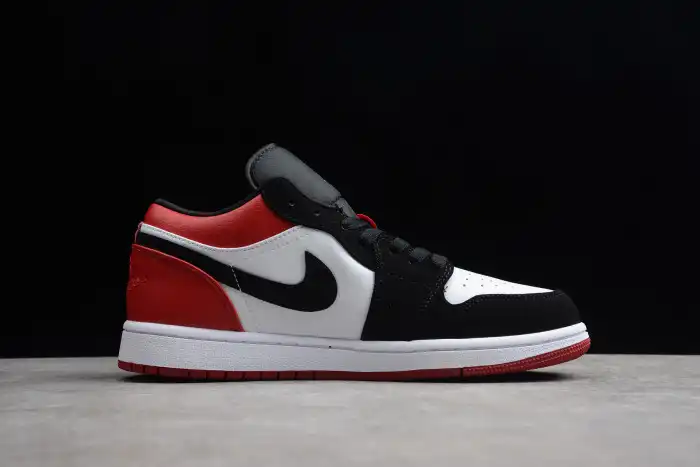 Kicked Out Shoe Store Air Jordan 1 Low Black Toe 553558-116