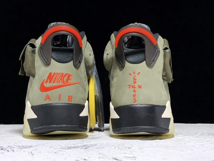 TB Travis Scott x Air Jordan 6 Medium Olive CN1084-200