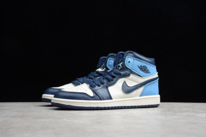 TB KIDS AIR JORDAN 1 OBSIDIAN UNIVERSITY BLUE (555088-140)