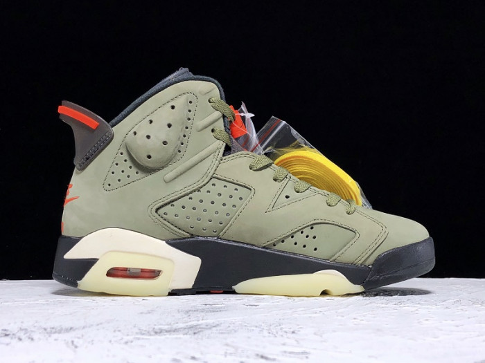 TB Travis Scott x Air Jordan 6 Medium Olive CN1084-200