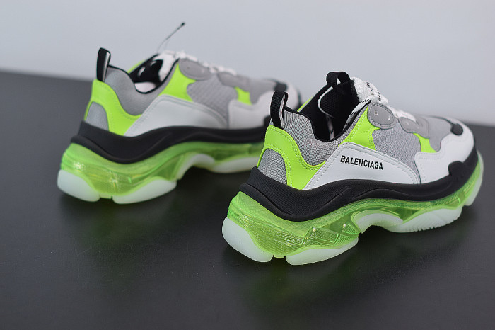 TB BLCG SNEAKER TRIPLE.S.GOMMA GREY WHITE GREEN 541624 W2FR1 8297