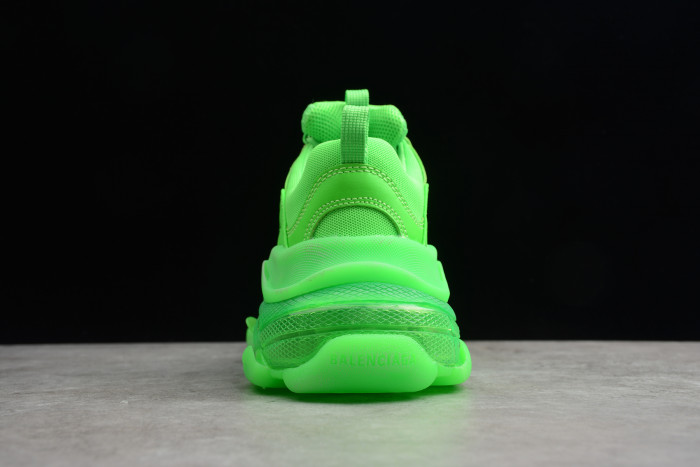 TB BLCG Triple S Neon Green Clear Sole 544351 W09OL 3801