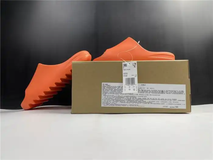 1st Kicks Shoes Adidas Yeezy Slide Orange FY7497