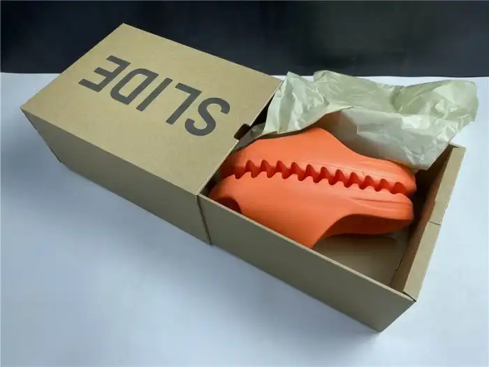 1st Kicks Shoes Adidas Yeezy Slide Orange FY7497