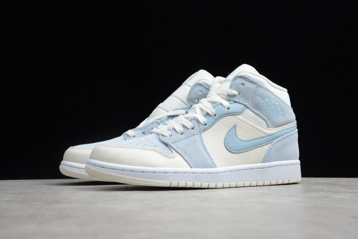 TB Air Jordan 1 Mid Mixed Textures Blue DA4666-100