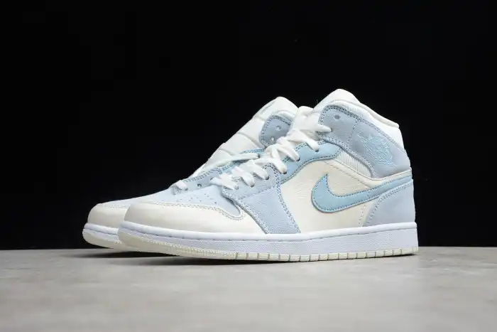 Affordable Air Jordan 1 Mid Mixed Textures Blue DA4666-100